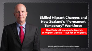 New Zealand Skilled Migrant changes and immigration reforms concept