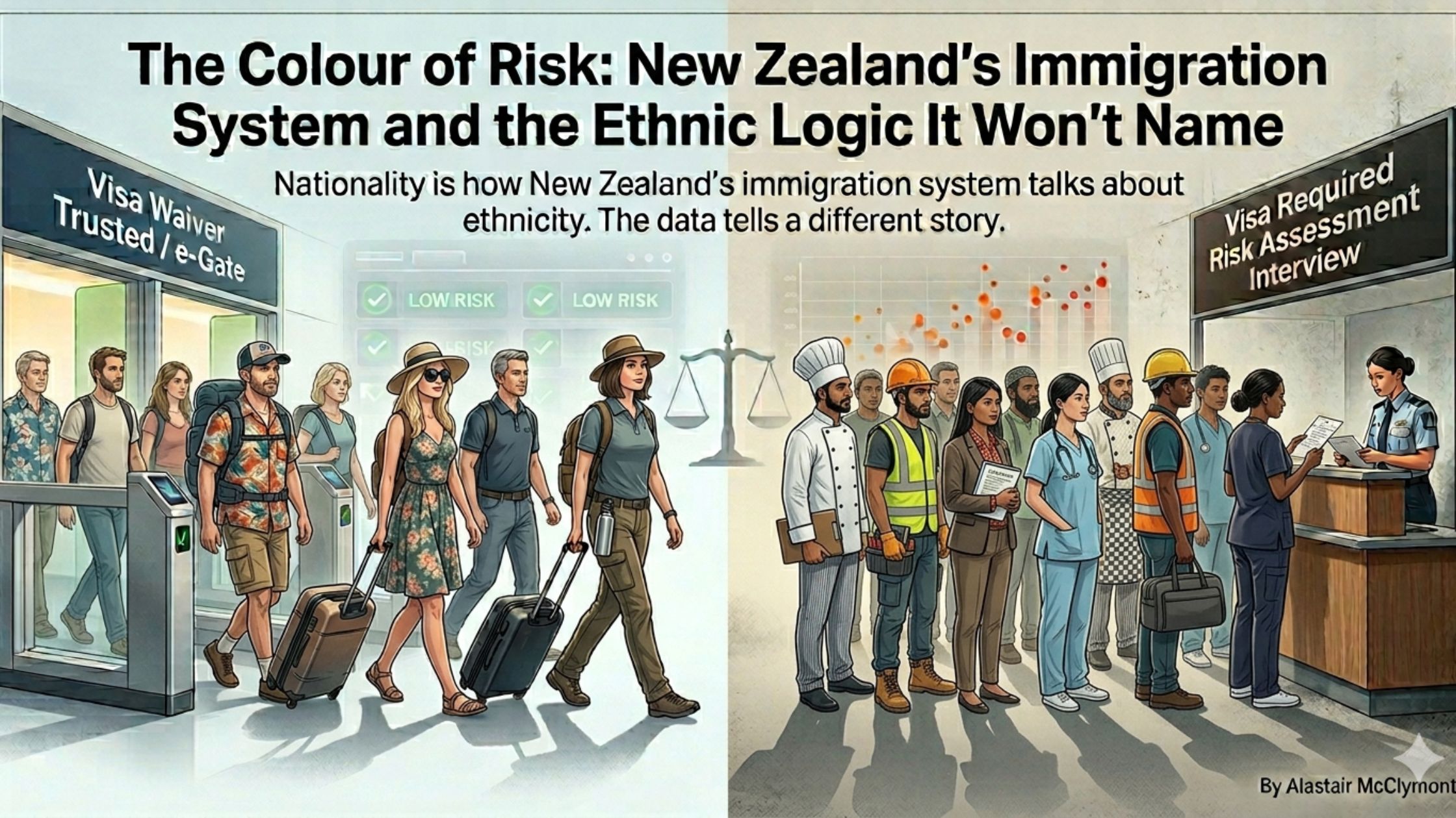 New Zealand immigration system risk assessment by nationality